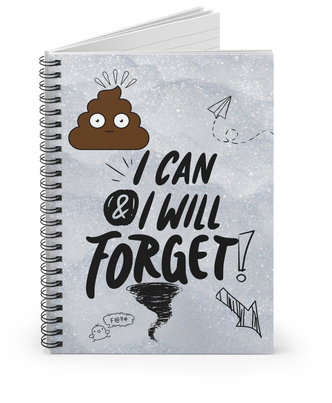 Funny Spiral Notebook/journalruled Line Etsy