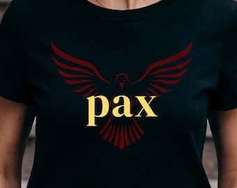Pax shirt, Latin peace tshirt, Pax Latin tee, Latin language shirts, Catholic t-shirts, Christian tees, share the peace