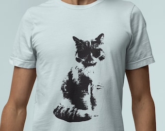 Retro Sunglasses Cat T-Shirt Vintage Style Tee
