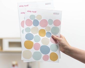 Decorative Wall Decals - Polka Dot Stickers for Kids Room, Nursery & Home Decor