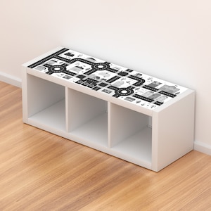 Road Sticker for Ikea KALLAX City Adventure - Furniture decal for Playroom