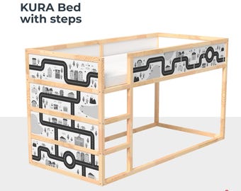 Ikea Kura Bed Hack, Nursery decor, Easy Peel & Stick, Customizable Design