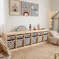 IKEA Trofast Stickers, Custom Vinyl Labels with Circus Geometric Patterns product logo