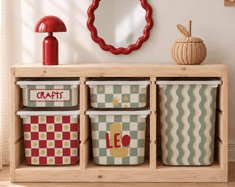 Trofast Decal, Personalized Vinyl Sticker for IKEA Toy Storage