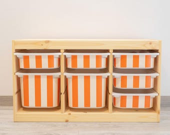IKEA Trofast Box Stickers | Striped Decals for Drawers | Customizable Storage Labels