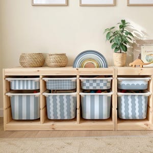 IKEA Trofast Box Stickers | Custom Vinyl Decals Easy peel, Drawer Decor, Mix & Match Patterns