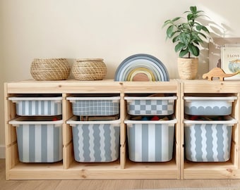 Trofast Box Stickers | Custom Vinyl Decals Easy peel, Drawer Decor, Mix & Match Patterns