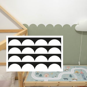 Sint-jakobsschelp muur stencil, maak een uniek doe-het-zelf kinderkamer decor, Sint-jakobsschelp sticker voor eenvoudig schilderen woondecoratie afbeelding 6