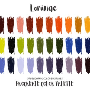 Loriinae Procreate Color Palette, Procreate Swatches, iPad Illustration, Procreate Art