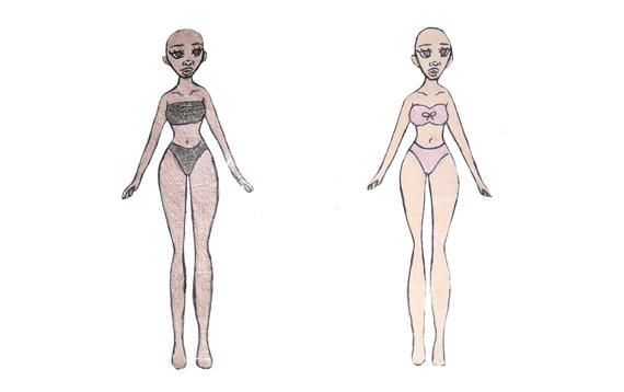 Paper doll base deals