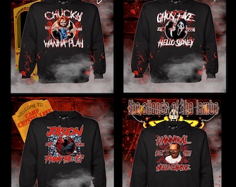 Halloween Horror Movie Character PNG Bundle, Sublimation Designs (Digital PNG)