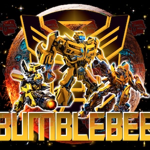 Movie Dtf, Transformers DTF, Bumblebee design, transformers transfers, Png transfers , Robot transfers