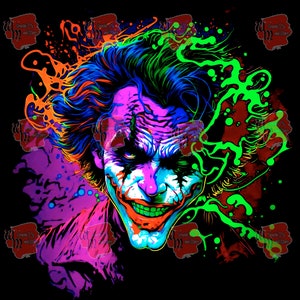 Le transfert Joker Png, conception de t-shirt joker, transfert dtf, conception de sublimation, transferts de gobelet sublimation joker