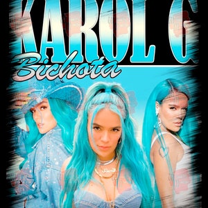 Karol G cabello azul png, KAROL G - S91 PNG, Doll Fans Karol g, Diseño de sublimación, Karol G PNG, manana sera bonito, Karol G Bichota