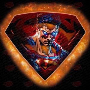 Super Hero Symbol Design, Super man, Png-Design, Sublimation, Dtf