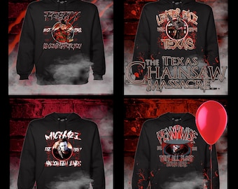 Halloween Horror Movie Characters PNG Bundle (Digital Png)