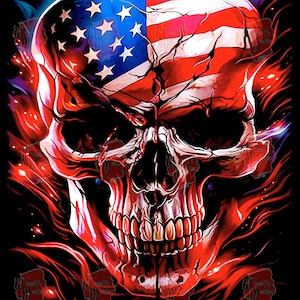 Bandeira americana Caveira, Design de meio-tom para camisa preta, Design de motociclista, Design de caveira, Arquivo PNG transparente
