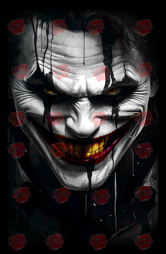 The Joker Transparent Halftone Png file , joker t shirt design for black shirt, dtf Design, Comics design, Halftone design