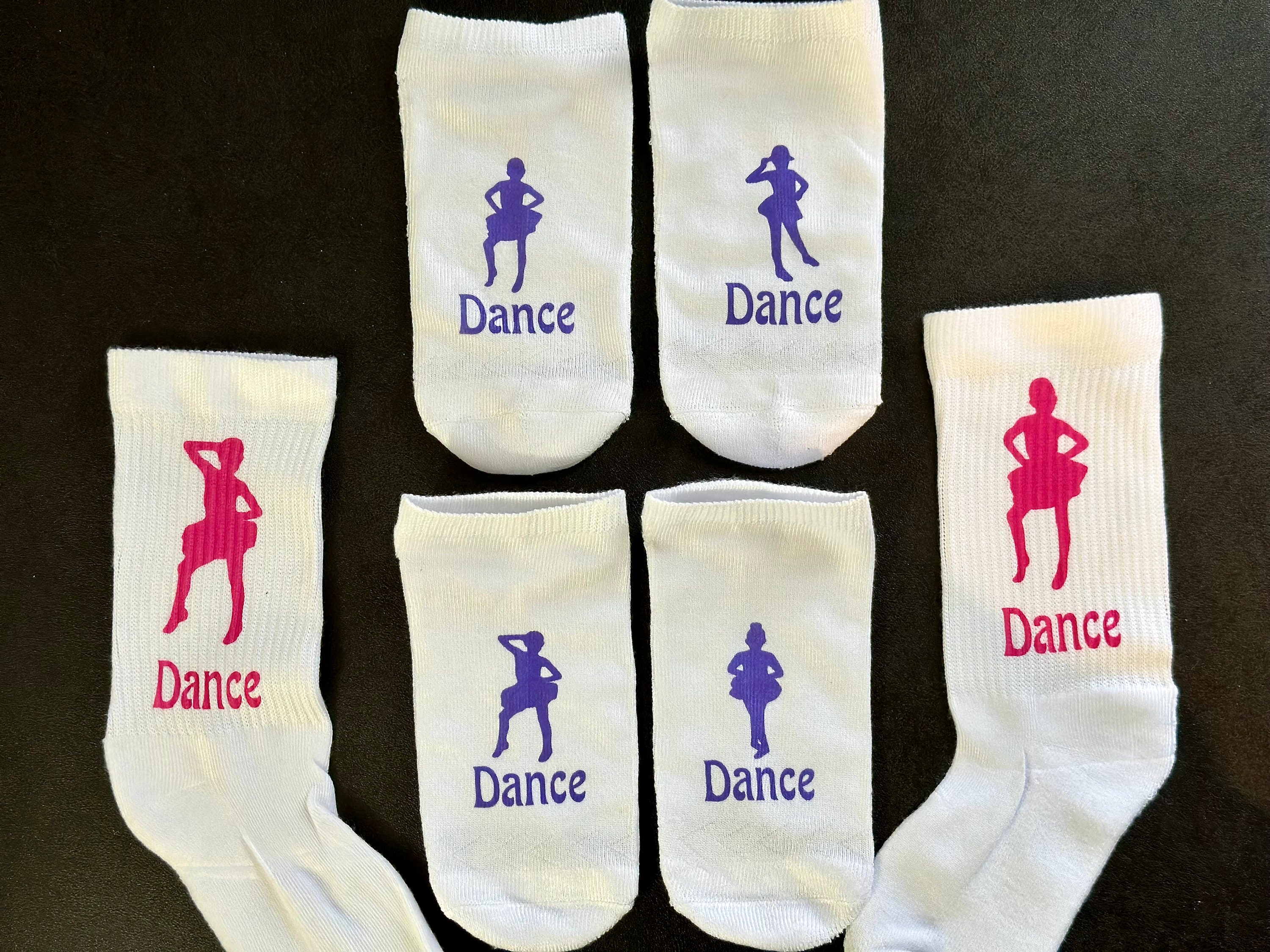 Chaussettes De Sport Rembourrées Homme/Femme - Motif Danse De Salon - Respirantes, Antidérapantes