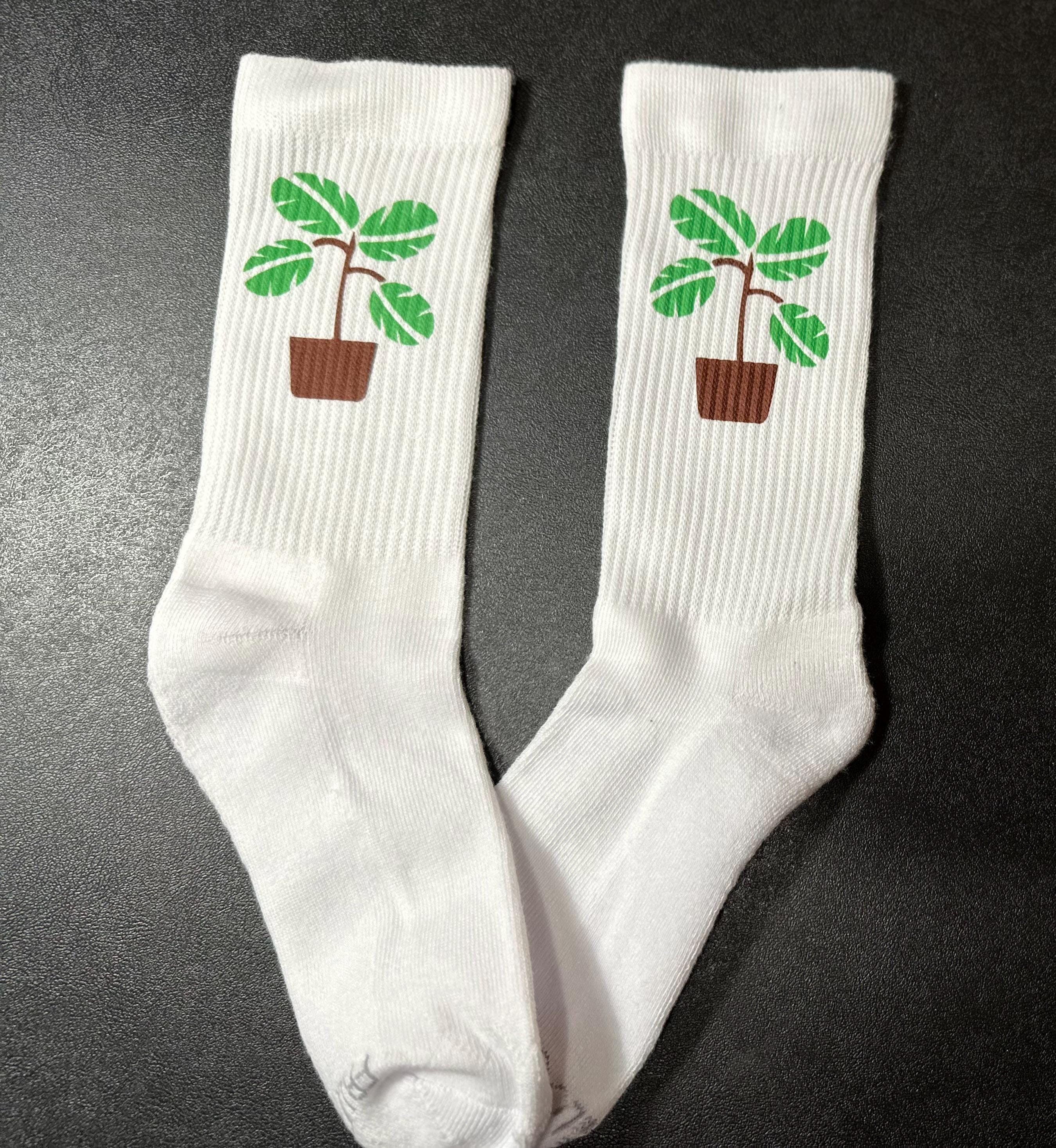 Monstera Socks - Etsy