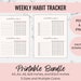 Weekly Habit Tracker Printable, 7 Day Challenge, PDF PNG, Digital ...