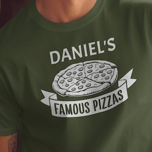 Customizable Pizza T-Shirt, Personalized Brick Oven Pizza Hoodie, Custom Dad Sweatshirt, Pizza Lover Gift Christmas Present Fathers Day