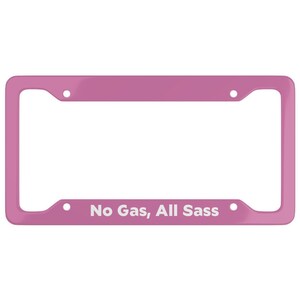 EV License Plate Frame Aluminum 100% Electric Vehicle Electric Car License Plate Cover EV Funny Auto Holder No Gas All Sass cover for Women
