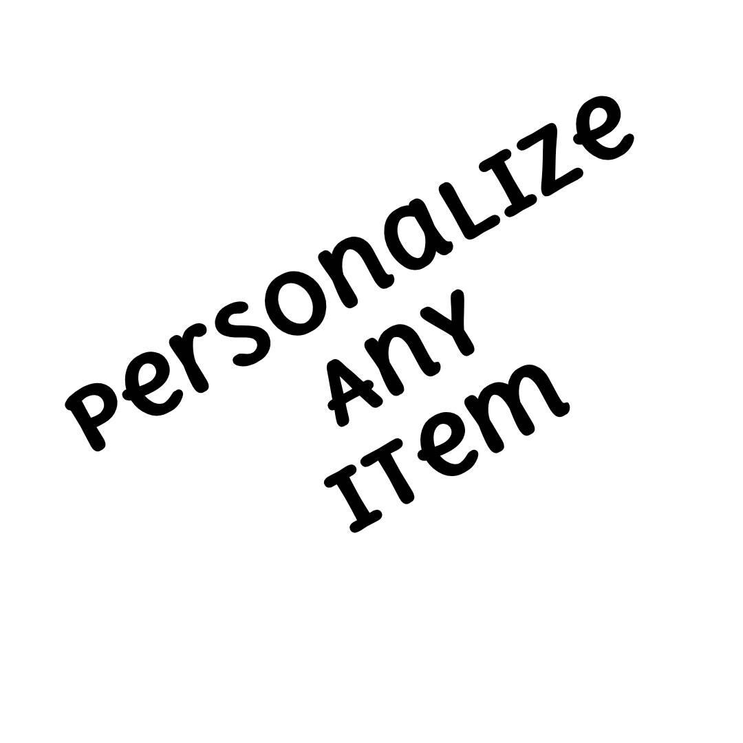 Personalization Add-on | Custom Text for Any Item in Our Shop | - Etsy
