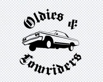 Oldies and Lowrider svg png Digital Download Bundle Car Oldies Party Low Rider Tshirt Cholo Chicana Lowridering Chicano Style DIY Mexican