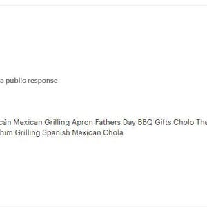 Michoacán Mexican Grilling Apron Fathers Day BBQ Gifts Cholo The Boss Gift for Dad BBQ Apron Gift for him Grilling Spanish Mexican Chola image 6