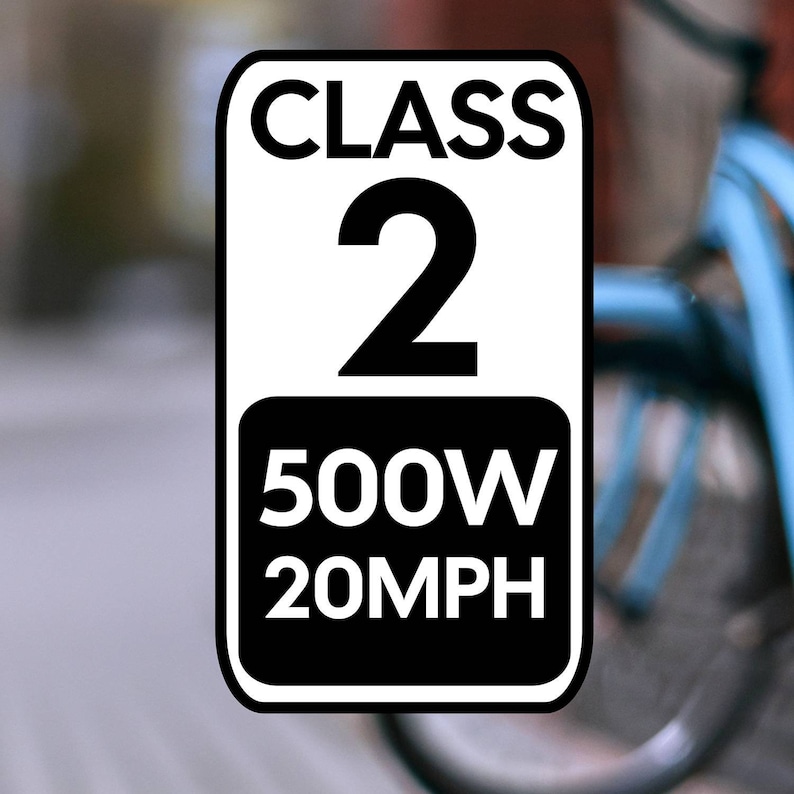 2-Pack 750W Motor Stickers For EBikes - Legal Sticker For Bafang, Bosch
