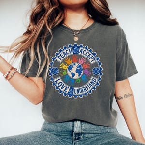 Autism Teach Awareness Support Teacher T-Shirt