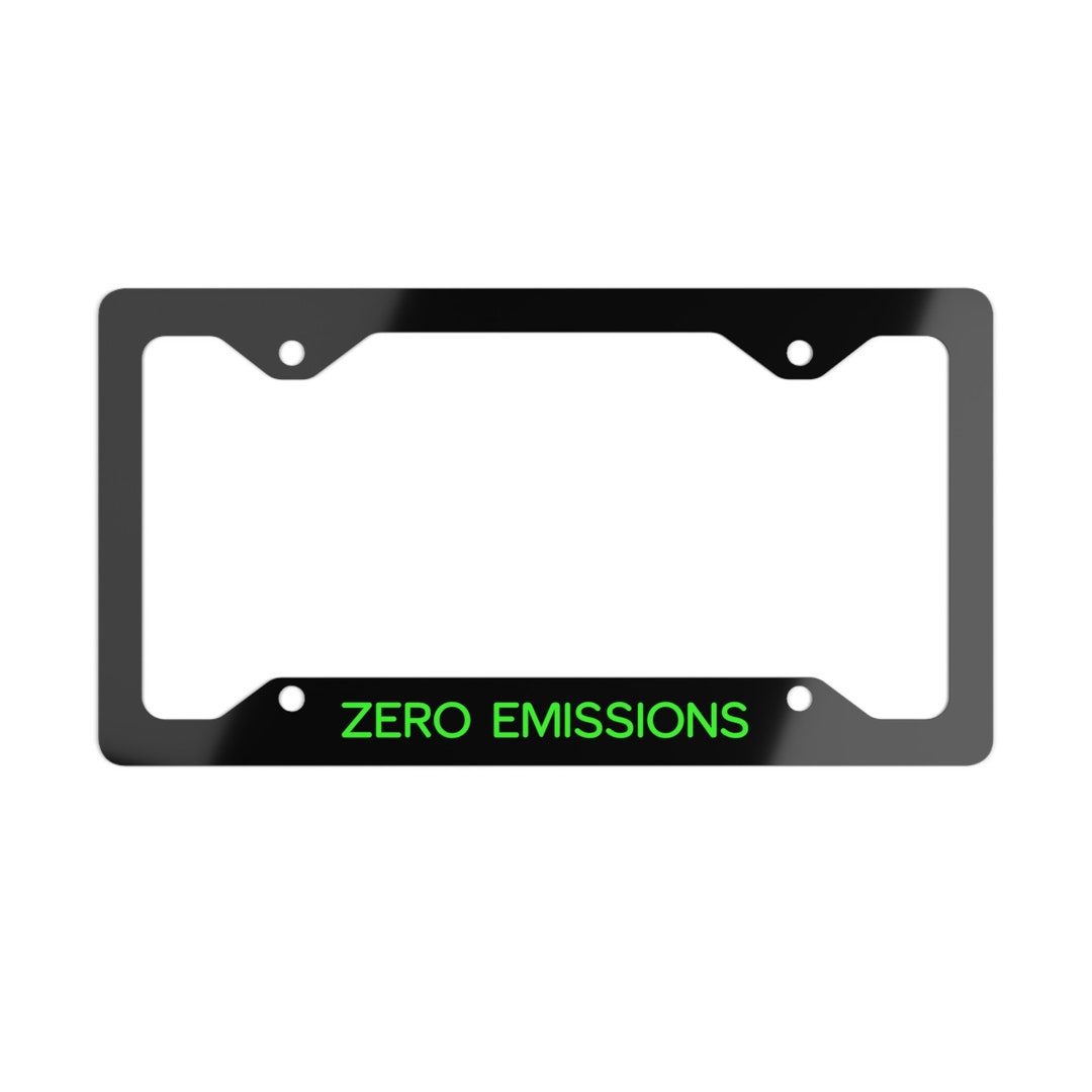 EV License Plate Frame Metal 100 Electric Vehicle Electric Car License