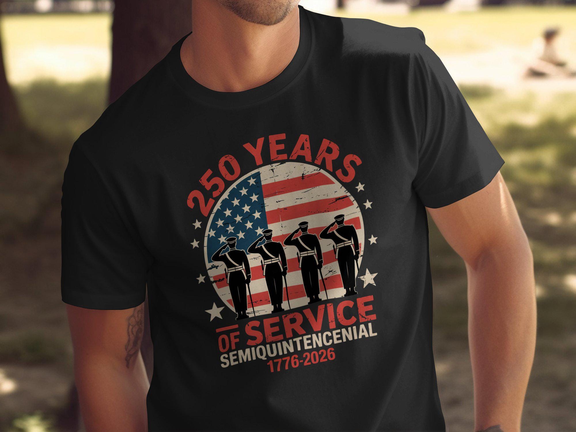 4th of July USA T-Shirt, Sweatshirt, Hoodie, 250 Years America, 250 Anniversary, Patriotic, American Flag, Service, Semiquincentennial