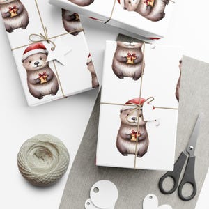 Utter Presentpapper Havsälskare Presentpapper Havstema Födelsedagsfest för Son Dotter Jul Jul Söt Djur Rolig Eko Premium Papperspapper