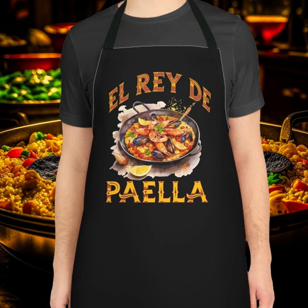 Paella Apron Spanish Food Lover Chef Gift for Dad Spain Xmas Etsy