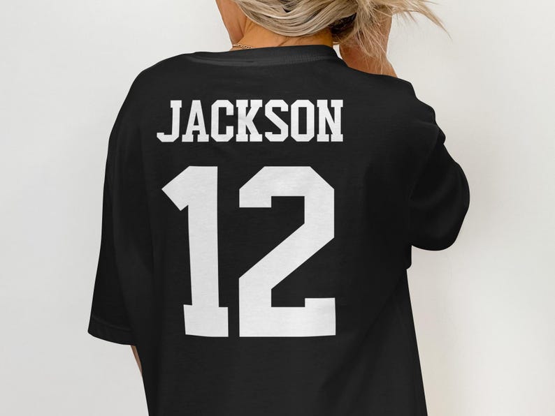 Custom Jackson 12 T Shirt, Personalized Sports Jersey Tee, Custom Team Shirt, Family Matching Shirts, Personalized Gift Idea