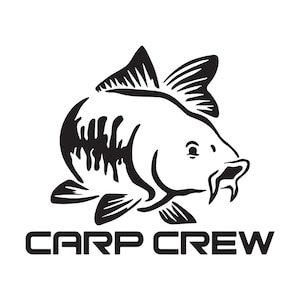 CARP CREW vinyl sticker / decal 17cm x 14cm