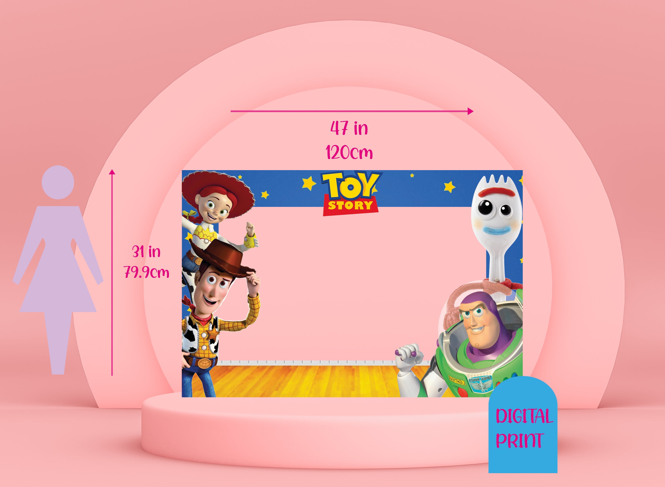 Selfie Toy Story Rahmen, Toy Story Party, Toy Story Dekoration, Selfie Toy Story