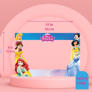 Selfie Princess Frame, Princess Photo Prof, Princess Birthday Party, Princess Decoration