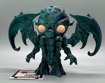 Cthulhu | Articulated | 3D Print | Fidget | Glow in the Dark