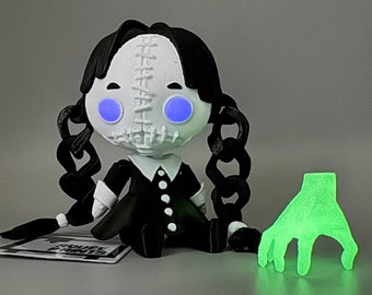 Wednesday | Creepy Doll | Glow in the Dark (UV)