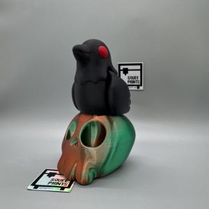 Articulated Raven | Fidget with Skull | Edgar Allan Poe | 3D Printed