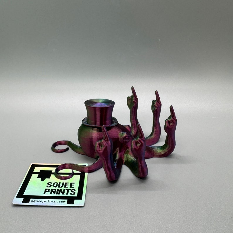 Sir Fucktopus Prank Gift Middle Finger Octopus image 6