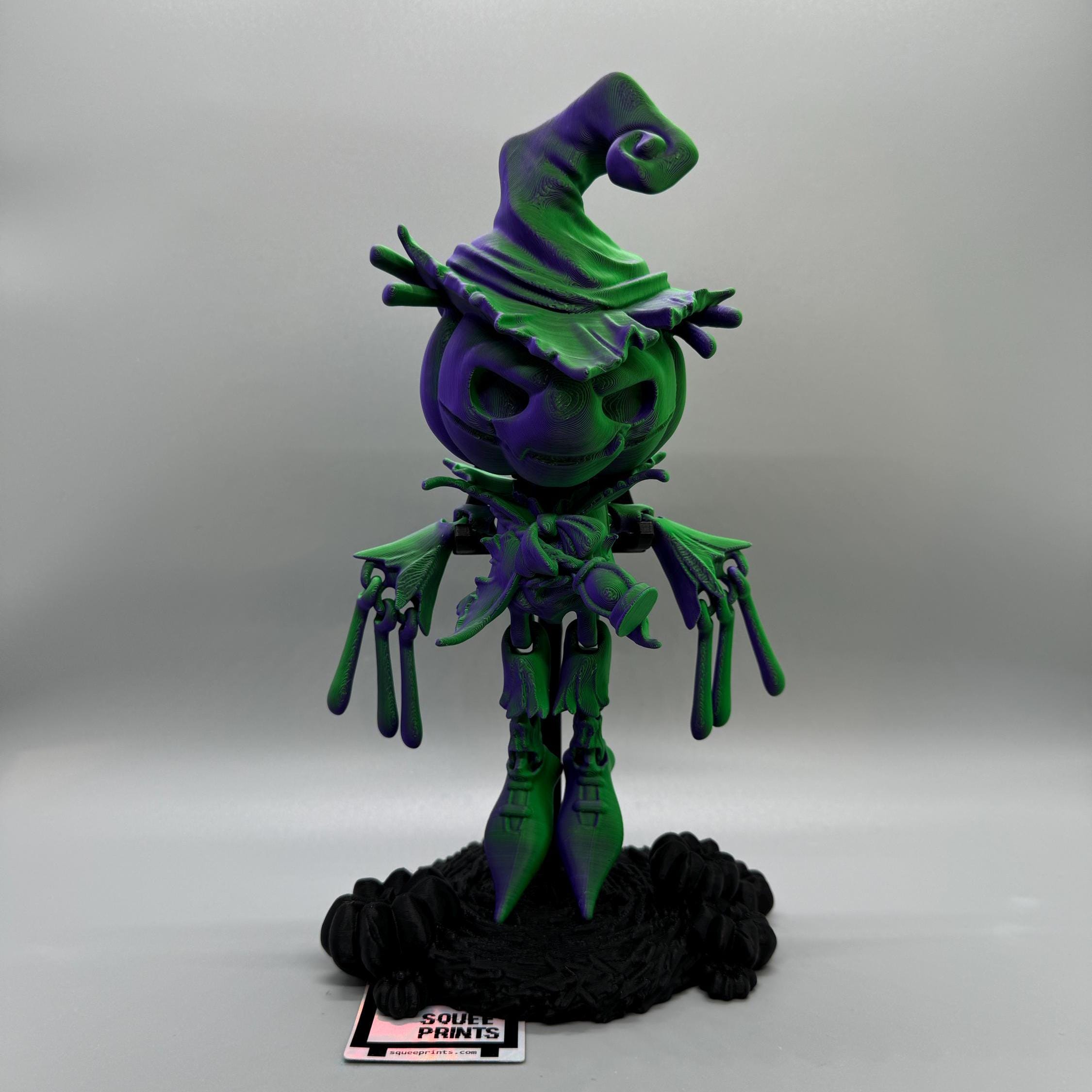 Pumpkin Jack Scarecrow | Articulated | 3D Print - Etsy