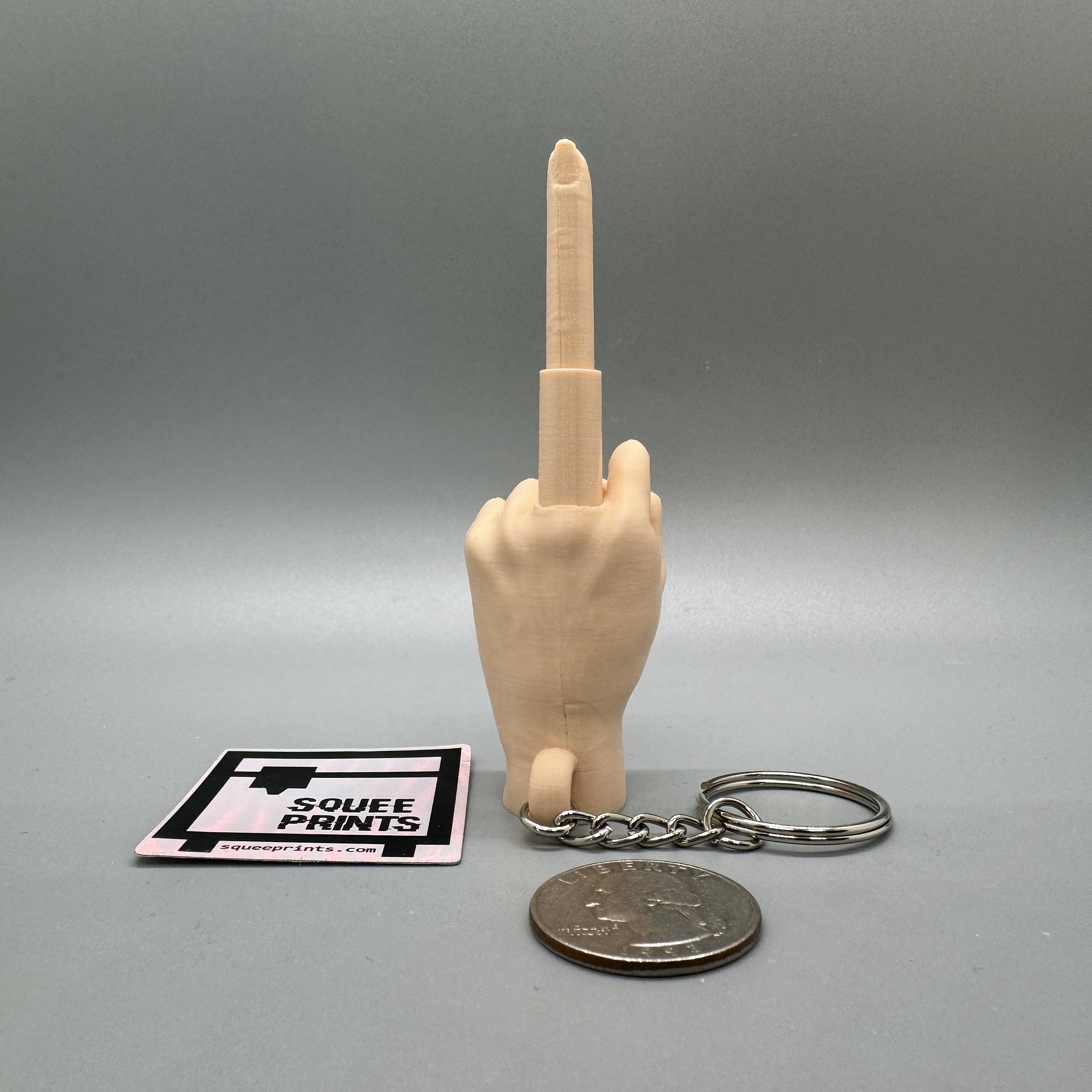 KCRPM 3D Printed Folding Middle Finger, 3D Printed Collapsing Middle Finger  Gifts, Retractable Funny Gag Gift, Distinctive Style Middle Finger Statue