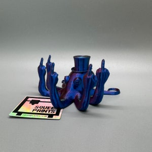 Sir Fucktopus Prank Gift Middle Finger Octopus image 1