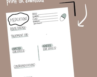 Plantilla de Farmacología de Medicamentos: Escuela de Enfermería