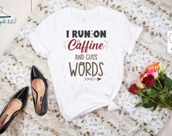 coffee sweatshirt, Coffee Lover Shirt, Womens Coffee Shirt, Funny Coffee Shirt for Women, Caffeine Addicted Tee, Cute Graphic Tees for Women