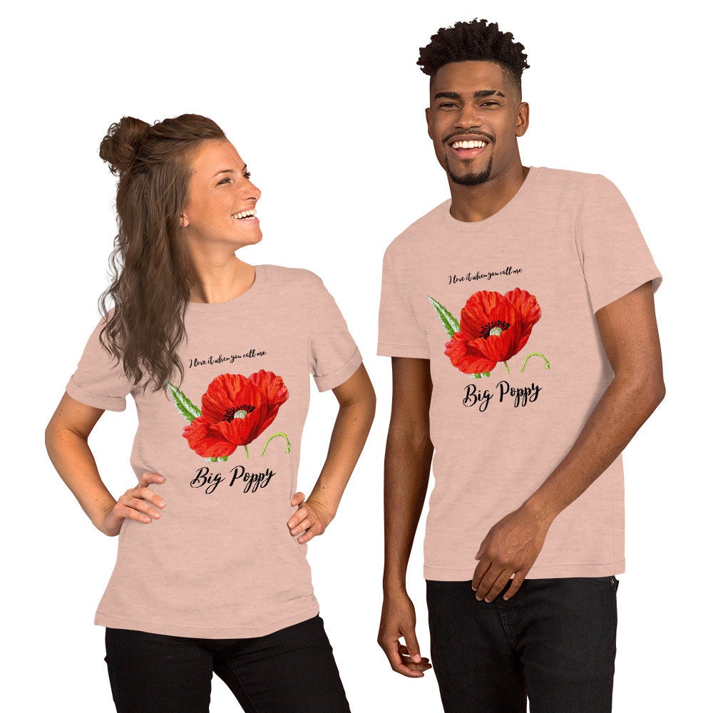 Poppy Heart Peach Baseball Tee Poppy Heart Peach Baseball Tee